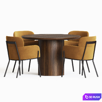 Dining Set 72 3D Model Vray, Corona