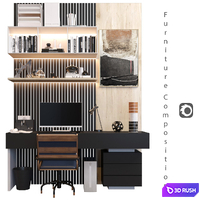 Furniture Composition | 15 | Corona 3D Model Corona