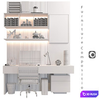 Furniture Composition | 15 | Corona 3D Model Corona