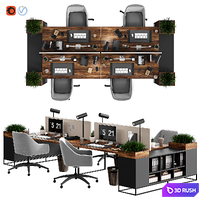 Office_furniture-01 3D Model Vray, Corona