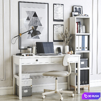 IKEA office workplace 30 3D Model Vray, Corona