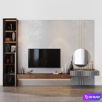 TV Set 146 3D Model Vray