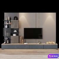 TV Set 148 3D Model Vray, Corona