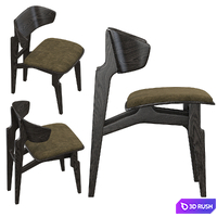 Okha Basilisk chair / Okha Bison table 3D Model Vray