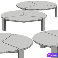 Zanette Bite Coffee Table 3D Model Vray, Corona