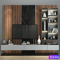 TV shelf 0211 3D Model Vray