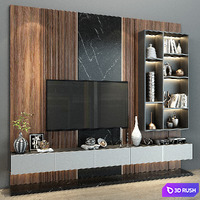 TV shelf 0211 3D Model Vray