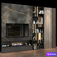 TV shelf 0213 3D Model Vray