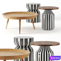 Coffee tables set by Urban Outfitters 3D Model Corona