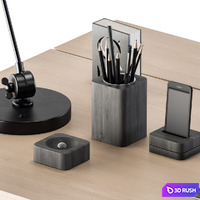 Office Furniture - Manager Set 12 3D Model Vray, Corona