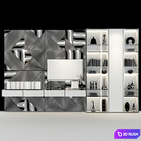 TV shelf 0254 3D Model Vray