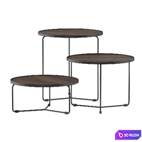 Cattelan Italia Billy Wood Coffee Table 3D Model Vray, Corona