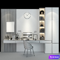 Furniture composition 267 3D Model Vray