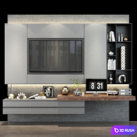 TV shelf 0340 3D Model Vray