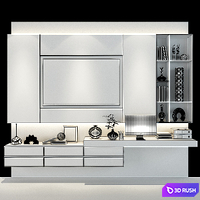 TV shelf 0340 3D Model Vray