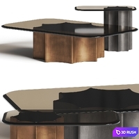 Cantori Florio Coffee Tables 3D Model Vray, Corona