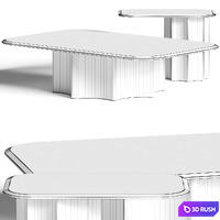 Cantori Florio Coffee Tables 3D Model Vray, Corona