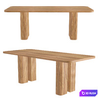 Dining table Lazar 3D Model Vray, Corona