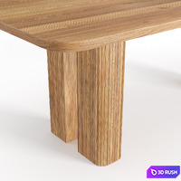 Dining table Lazar 3D Model Vray, Corona