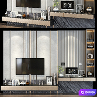 TV shelf 0369 3D Model Vray