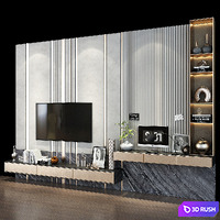 TV shelf 0369 3D Model Vray