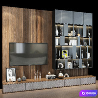 TV shelf 0378 3D Model Vray