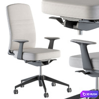 Office Chair Set 12 3D Model Vray, Corona
