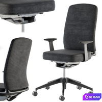 Office Chair Set 12 3D Model Vray, Corona