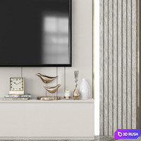 Modern TV Wall Set90 3D Model Vray