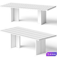 Lulu and Georgia Ashbie Dining Table 3D Model Vray