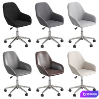 Swivel Office chair 3D Model Vray, Corona