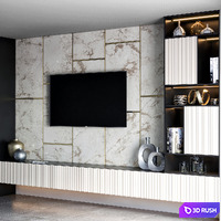 TV unit 09 3D Model Vray, Corona