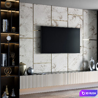 TV unit 09 3D Model Vray, Corona