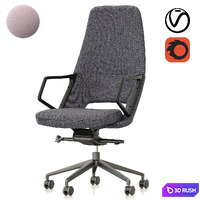 Office chair GT RACER X-1805-1 FABRIC 3D Model