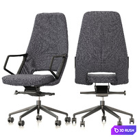 Office chair GT RACER X-1805-1 FABRIC 3D Model Vray, Corona