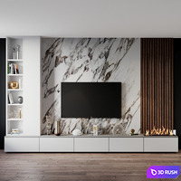 TV set 187 3D Model Vray, Corona