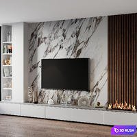 TV set 187 3D Model Vray, Corona