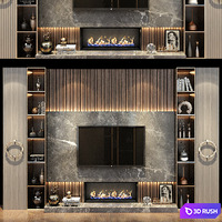 TV shelf 0432 3D Model Vray