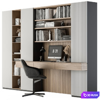 Office Furniture - Home Office 31 3D Model Vray, Corona