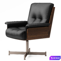 Minotti Daiki Studio armchair 3D Model Vray