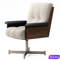 Minotti Daiki Studio armchair 3D Model Vray