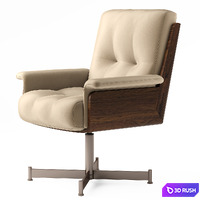 Minotti Daiki Studio armchair 3D Model Vray