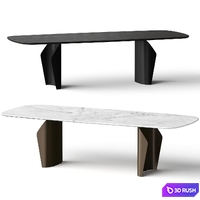 Bonaldo Flame Dining Table 3D Model Vray