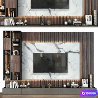 TV shelf 0464 3D Model Vray