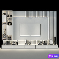 TV shelf 0464 3D Model Vray