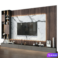 TV shelf 0464 3D Model Vray