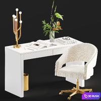 CB2 Office set 3D Model Vray, Corona