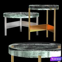 Alwa Two Coffee Table 3D Model Vray, Corona