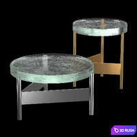 Alwa Two Coffee Table 3D Model Vray, Corona