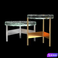 Alwa Two Coffee Table 3D Model Vray, Corona